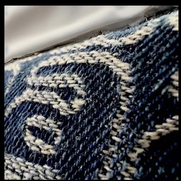 Alexander Wang Scrunchie Bag Small Denim Jacquard